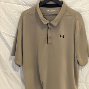 Under Armour Men's Polo Shirt in Classic Tan